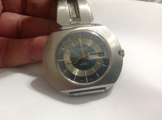 Rare Vintage Caravelle By Bulova 820 Automatic Day/date Oversize 45mm Mens Watch
