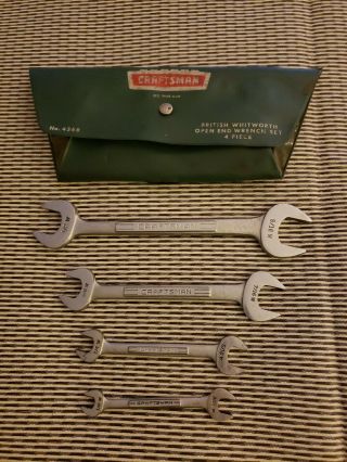 Vintage Craftsman British Standard Whitworth Wrench Set