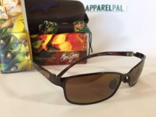 Maui Jim Shoreline Polarized Sunglasses 114 - 25 Copper/hcl Bronze Rare