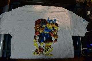 The Mighty Thor Graphitti Designs Marvel Vintage 1990s Xl T - Shirt Rare