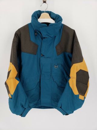 Vintage Men’s Size Medium Descente Ski Snow Snowboarding Parka Jacket Coat Blue