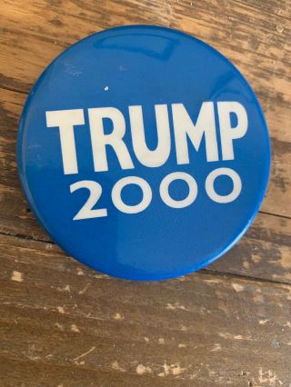Extremely Rare President Donald Trump Vintage 2000 Reform Party Campaign Pin