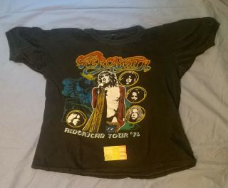 Authentic Vintage Aerosmith Concert T - Shirt / Ticket Stub 1978