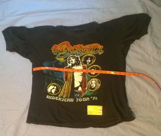 Authentic Vintage Aerosmith Concert T - Shirt / ticket stub 1978 4