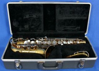 Vintage Bundy Ii Alto Saxophone Sax Woodwind Instrument W/ Case