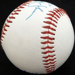 Randy Johnson Autographed Baseball Mariners Vintage Rookie Era Beckett H75272 3