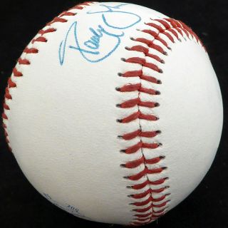 Randy Johnson Autographed Baseball Mariners Vintage Rookie Era Beckett H75272 4
