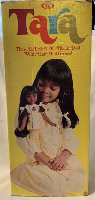 VINTAGE 1970 IDEAL “TARA” AUTHENTIC BLACK DOLL WITH HAIR THAT GROWS 2