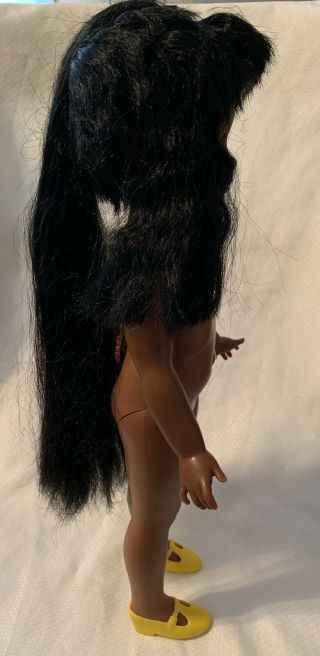 VINTAGE 1970 IDEAL “TARA” AUTHENTIC BLACK DOLL WITH HAIR THAT GROWS 8