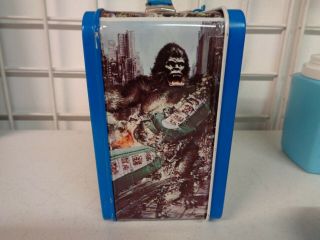 VINTAGE 1977 THERMOS KING KONG METAL LUNCHBOX COMPLETE W/ THERMOS 5