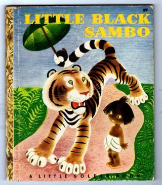 Little Black Sambo Vintage Childrens Little Golden Book 57 Tenggren,  C Ed.