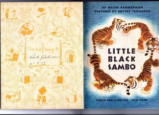 LITTLE BLACK SAMBO vintage childrens Little Golden Book 57 Tenggren,  C ed. 2