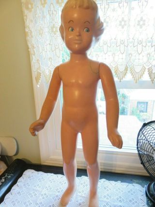 Vintage Buster Brown Doll Ideal Playpal Type 32 " Life - Size Old King Cole Inc