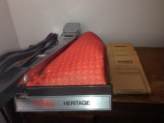 Vintage KIRBY HERITAGE Vacuum w/ Turbo Power,  extra bags GOOD 3