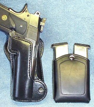 Vintage Hellweg - Ipsc & Bianchi Competition Holster Set 5 " Colt 1911 / Clones