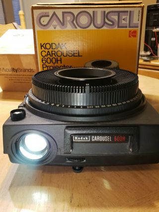 Kodak Carousel Projector,  Model 600h Vintage Rare
