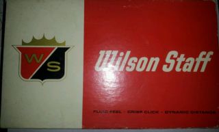 Vintage Wilson Staff Golf Balls With Display Box