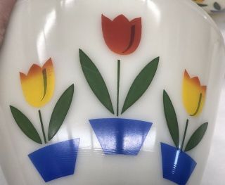 Vintage Fire King Splash Proof Tulip Bowls 4 Piece Set 2