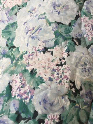 Eileen West Delphinium Blue Purple Floral Ruffled King Duvet Cover : Rare