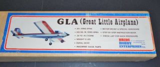 Vintage Bridikits GREAT LITTLE AIRPLANE GLA RC Aileron Basic Trainer Kit 2