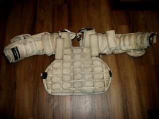 Vintage S.  S.  Custom Sports Inc Goalie Body Armor Chest Belly Pad Arm Guards Adult