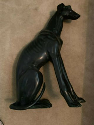 Bronze Whippet/greyhound Statue Vintage.  23 " H 14 Lb 9 Oz