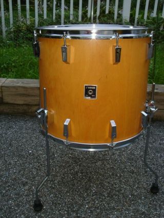 Absolutely Outstanding Vintage 1977 Sonor Phonic 18 " Natural Beech Floor Tom