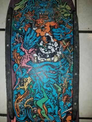 Rare 1980 ' s Vintage Santa Cruz Rob Roskopp skateboard deck 6
