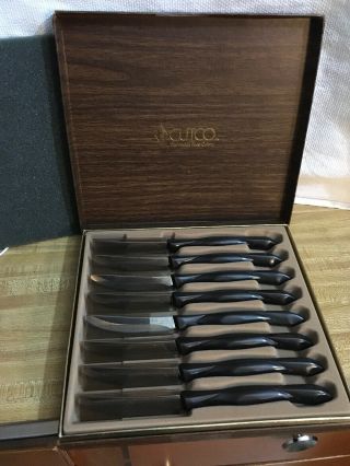 Cutco Vintage 1759 Bakelite 8 Piece Steak Knife Set With Case