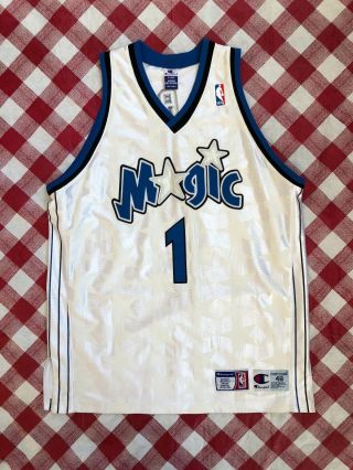 Vintage 2001 Tracy T - Mac Mcgrady Orlando Magic Champion Authentic Nba Jersey 48