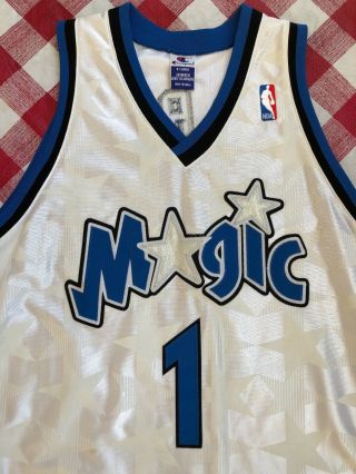 Vintage 2001 Tracy T - Mac McGrady Orlando Magic Champion Authentic NBA Jersey 48 3