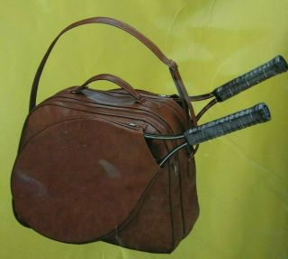Vintage Pro Sport Racquet Tote - Dual Racquet Pockets 17 " X14 " - Old Stock