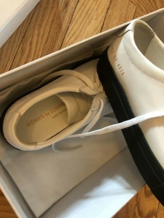 Common Projects 39 womens RARE white with black sole 4
