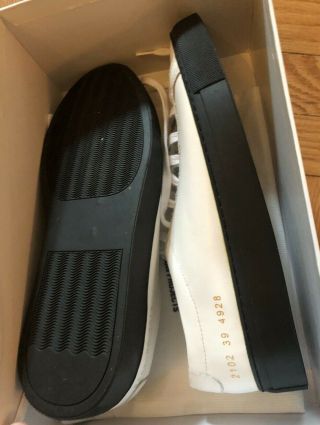 Common Projects 39 womens RARE white with black sole 5