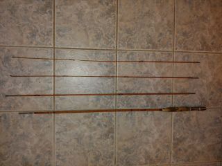 Antique Montreal Abbey & Imbrie 9 Ft 4 In Bamboo Fly Rod Fishing Schultz Rare