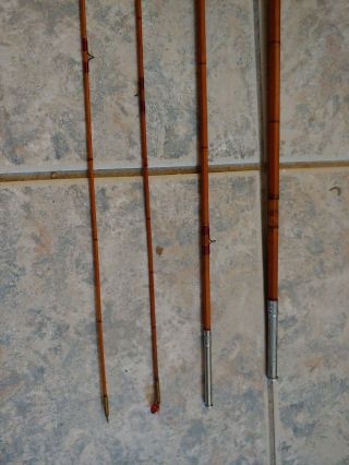 Antique Montreal Abbey & Imbrie 9 ft 4 in Bamboo Fly Rod fishing Schultz RARE 8