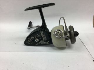 Antique Pelican 50 Ultra Light Spinning Reel Made In Italy ? By Zangi ?