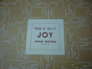 Vintage Jean Patou Joy Powder Poudre De Toilette Paris Old Stock NIB 2