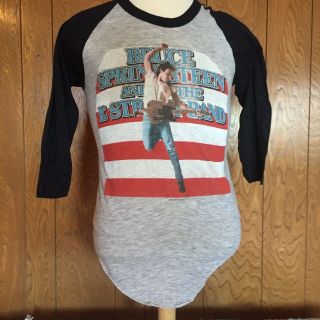 Vintage Bruce Springsteen Born In The Usa Tour Shirt 1984 - 85 Size Medium
