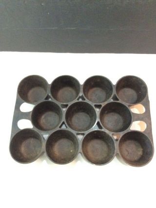 Vintage Griswold No.  10 Cast Iron Muffin Pan 948a Erie Pa Usa