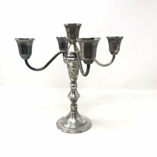 Duchin Creation Sterling Silver 5 Light Candelabra,  Weighted