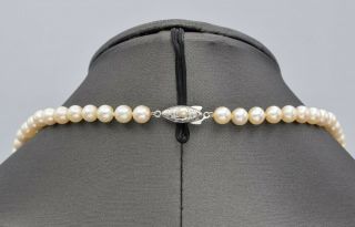 Antique Sterling Silver Sea Pearl Beaded Strand Necklace 44.  6 G 34.  5 In 6