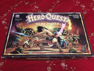 Vintage Heroquest 1990 Board Game - 100 Complete,  Milton Bradley Hero Quest D&d
