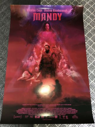 Mandy D/s 27x40 One Sheet Poster Rare Cult Classic Nicolas Cage,  Bonus