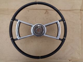 1966 1967 Oldsmobile Toronado Tilt Steering Wheel W/ Horn Ring Gm
