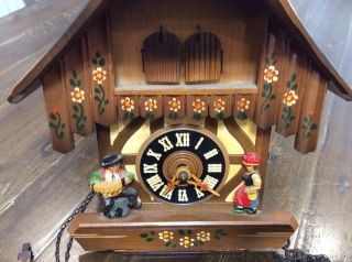 VINTAGE Cuendet Black Forest Swiss Musical Cuckoo Clock Made in Germany PARTS 3