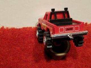 Vintage Schaper Stomper 4x4 ' s Jeep Honcho Red early 80s Runs,  lights,  good clips 3