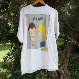 Vintage 1996 Beavis And Butthead Got Milk Parody T - Shirt Butt - Head Mtv