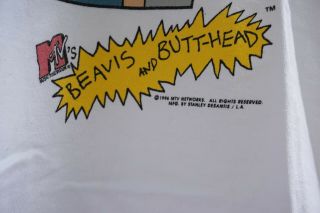 Vintage 1996 Beavis and Butthead Got Milk Parody T - shirt Butt - Head MTV 3