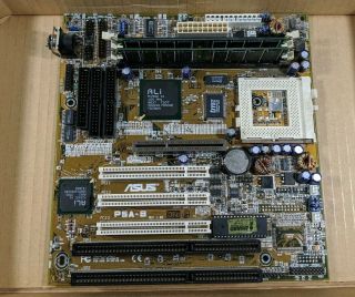 Asus P5a - B (ali Aladdin 5) Socket 7 With Ps/2 Mother Board Vintage Motherboard